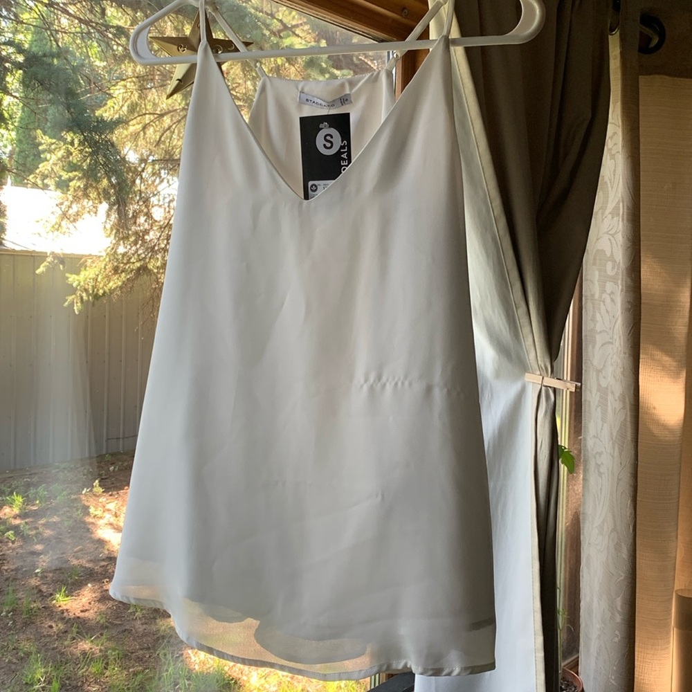 Staccato White Lightweight Chiffon Camisole